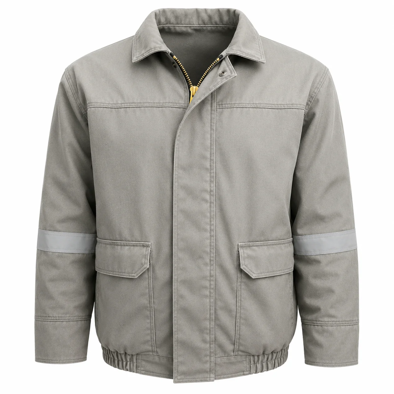 Summit Freeze® FR Bomber Jacket — Silver Reflective Tape (Gray)