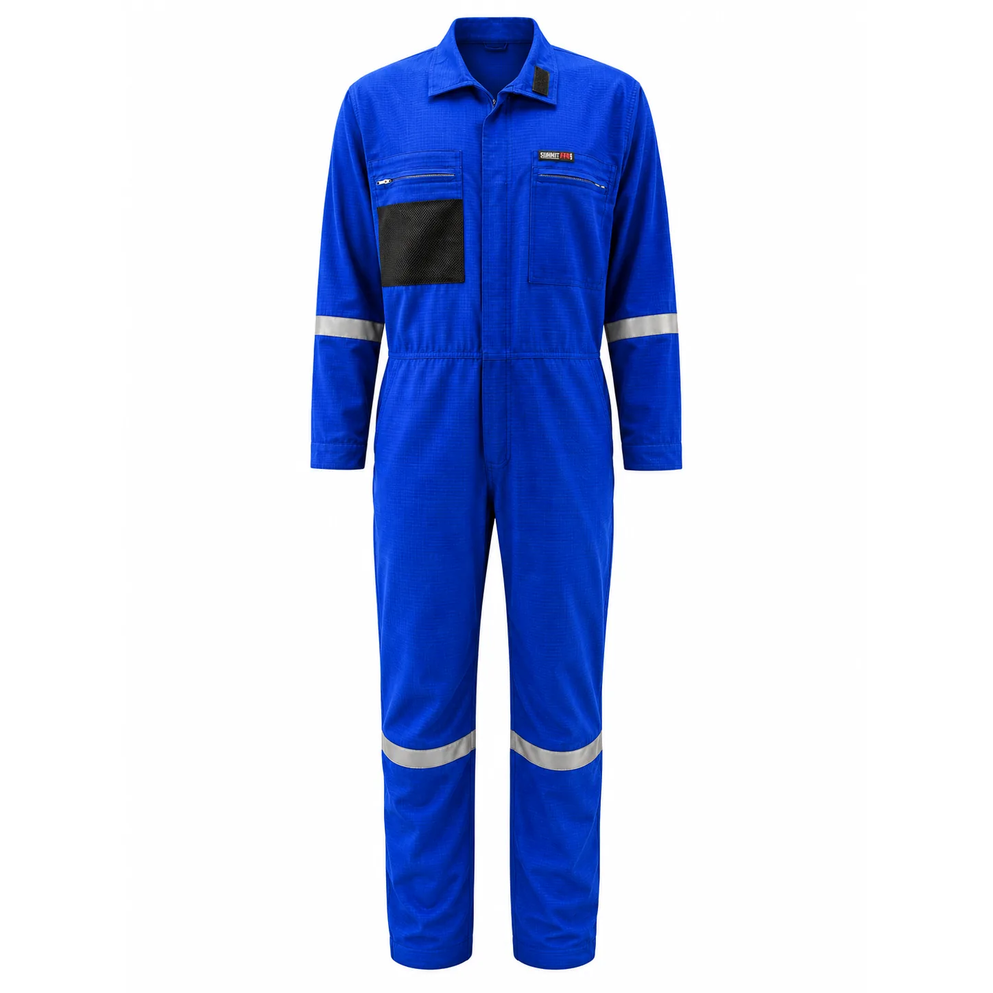 Summit Breeze® FR Vented Coverall — Inherent Blend, 5.5 oz. Ripstop, Reflective Tape, Royal Blue