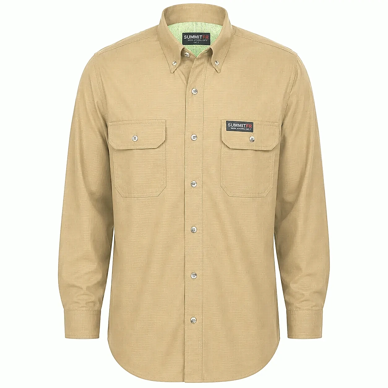 Summit Breeze® Inherent Blend Vented FR Shirt — Tan