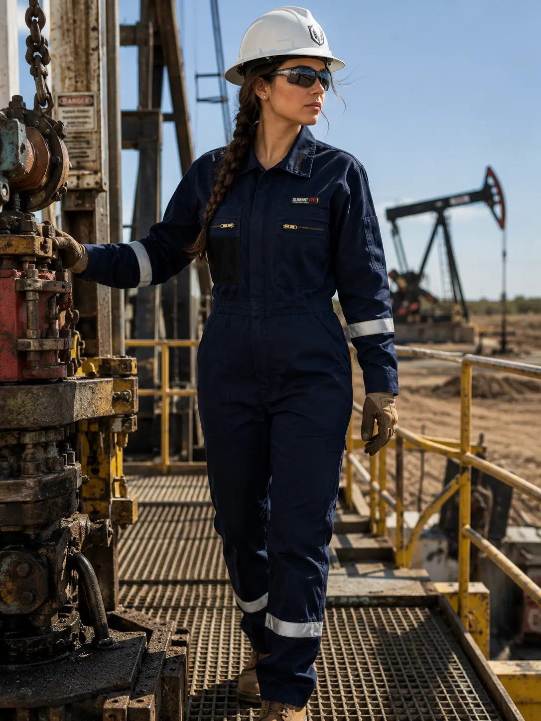Summit Performance® Women's FR Deluxe Coverall — Worn