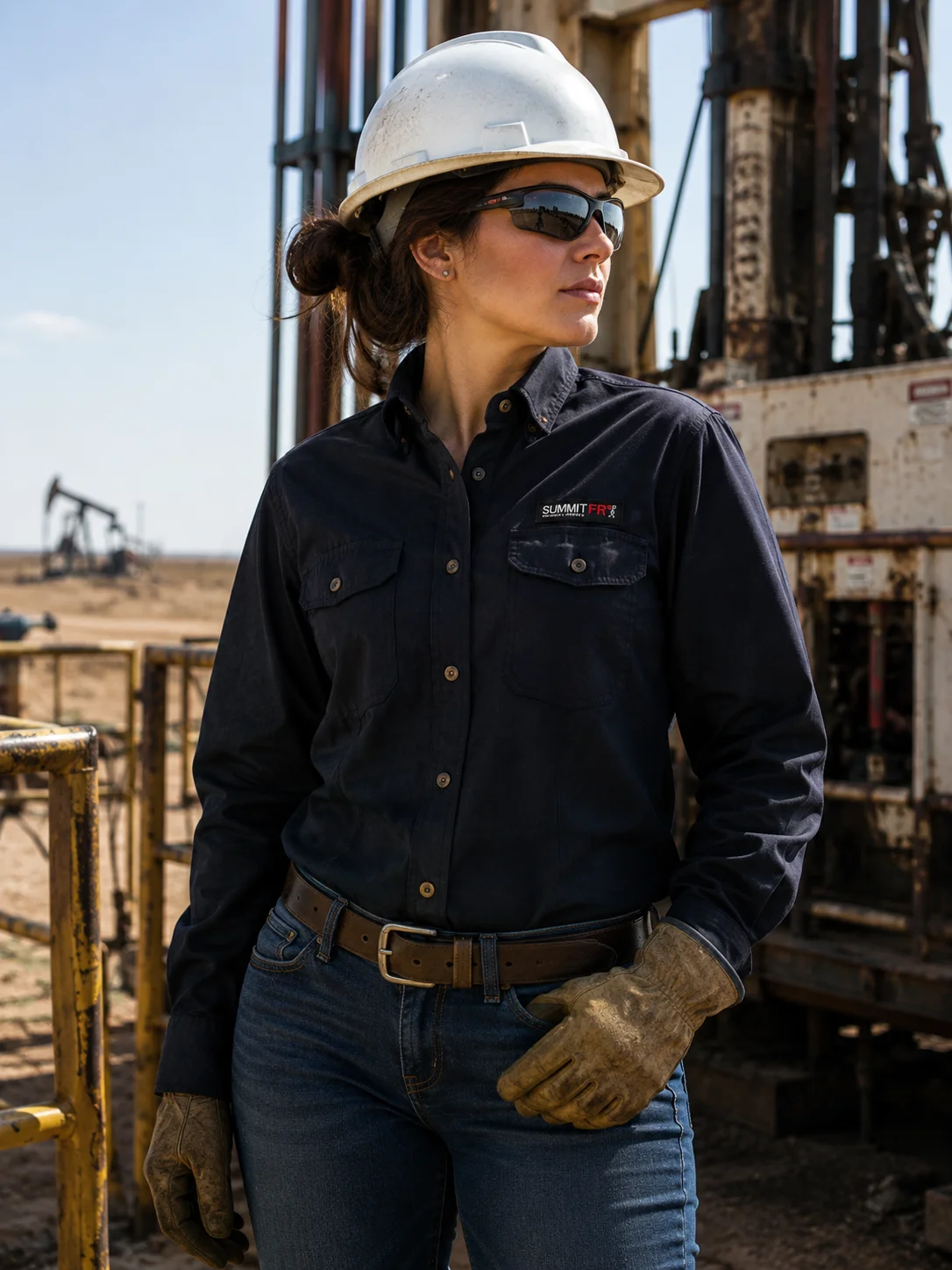Summit Performance® FR Women's Navy — Worn